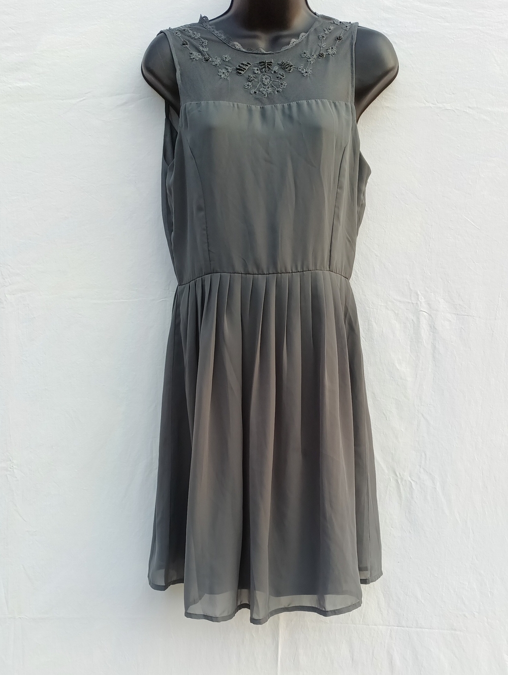 ONLY Women's Midi Dress in Charcoal Gray